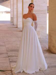 Glamrae 婚纱、秋装 - 白色 - 查看 7