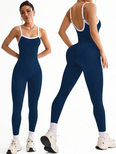 SHEIN Sports 可调节腰部无缝紧身衣