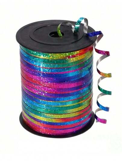 1/2 pièces Rubans de couleurs arc-en-ciel, ruban bouclé arc-en-ciel pour l'emballage de cadeaux, la ficelle de ballon, le mariage, l'anniversaire - Ruban métallique brillant pour les bouquets et l'emballage de fleurs, ruban bouclé pour l'emballage de cadeaux, ruban de ballon multicolore pour les invitations de mariage, les fêtes d'anniversaire, la décoration du sapin de Noël, la rentrée scolaire.