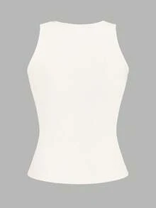 SHEIN EZwear 2 件套女士休闲性感短款紧身圆领吊带背心，适合夏季 - 彩色 - 查看 7