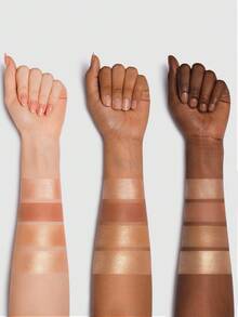 SHEGLAM 3D Pro Face Palette-Dune 四色輪廓腮紅盤 持久度高顯色度防汗閃光古銅色輪廓自然啞光輪廓輪廓和古銅色 品牌 美容 化妝 化妝品 適合女性與女孩 完美搭配冬季 Y2K 時尚 流行 生日禮物 假期 派對準備就緒 最佳顏色