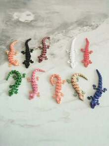 SHEIN Random Colors Suitable For Mobile Mini Geckos Christmas, Valentine's Day, Halloween, New Year, Birthdays, Parties, Decorations