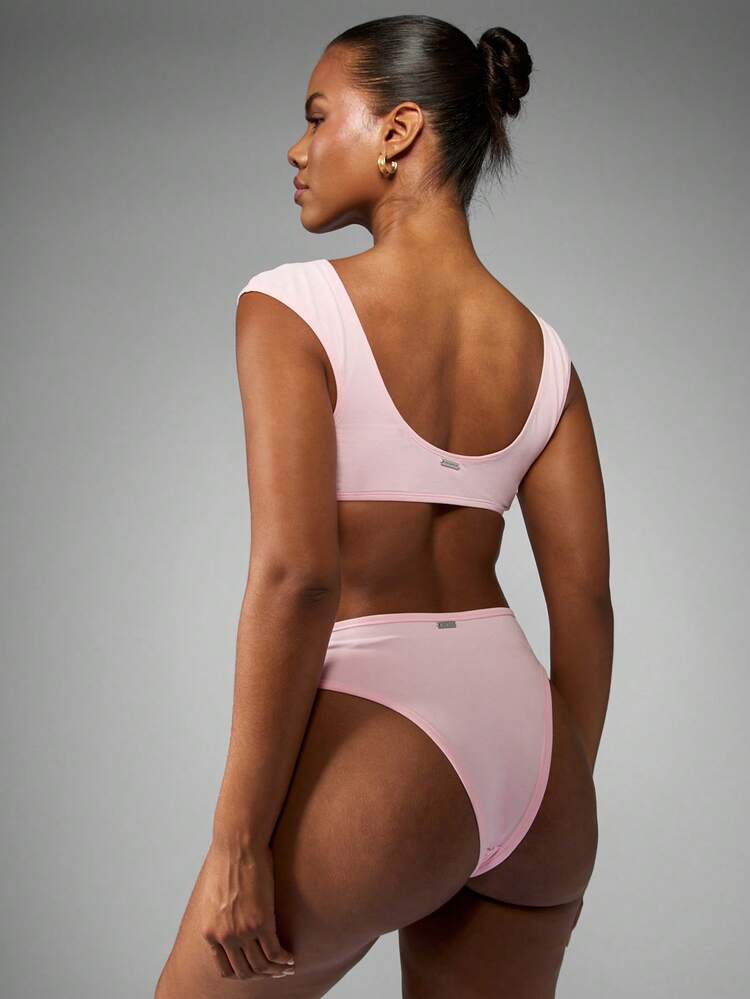 Missguided x Playboy Women Cap Sleeve Bralette Retro Bunny Logo Wide Strap Scoop Neck Low Impact Cotton Blend Unlined Lingerie Loungewear Sleepwear Soft Stretch Comfort