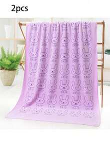 1/2 件超强吸水超细纤维狗毛巾 - 速干宠物美容浴巾，带有柔软卡通印花设计，适合小型犬到大型犬，可手洗 - 彩色 - 查看 23