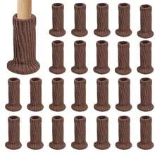 24 Pieces Of Chair Leg Socks Protective Cover-High Elastic Knitted Design, Scratch-Resistant Floor-Durable Furniture Floor Protective Cover, Very Suitable For Hardwood, Easy To Install, Suitable For Various Chair Foot Sizes - Multicolor - View 6
