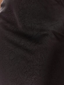 MUSERA 缎面低腰飘逸半身裙，优雅性感，适合夜晚外出、度假、冬季派对、秋季假日等场合。 - 黑色 - 查看 6