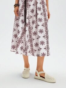 Styleloop Sandal Datar Kasual Wanita Tanpa Tali - Aprikot - View 3