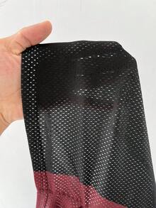 Coolane Áo thun thể thao nữ tay dài dáng rộng cổ chữ V họa tiết chữ và họa tiết mới, màu trắng - Đỏ và đen - Xem 7