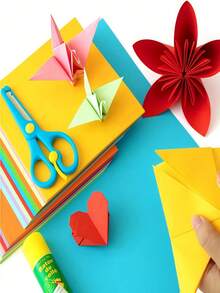 SHEIN 20/100 PCS Kertas Karton Tebal Berwarna A4 / Kertas Berwarna Tebal untuk Memotong Kertas, Koleksi Kertas Bertumpuk A4, Bahan Kertas Buatan Tangan, Kartu Ucapan Seni, Koran Tulisan Tangan - MultiWarna - View 2