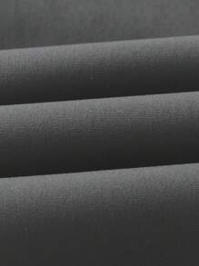 SHEIN Young Boy's Casual Comfortable Solid Color Pants - With Single Button Decor, Slanted Pockets, Elastic Waist Design, Suitable For Daily Wear, Travel, Parties And Festivals, Fashion Versatile, School, Campus, College,ChicAutumn,Halloween, Christmas Fall Winter - Dark Grey - View 6