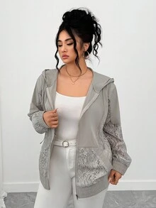 Elenzga 万圣节大码夹克 - 卡其色 - 查看 6