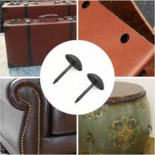 120pcs/Pack Antique Upholstery Nails 11x17mm, Vintage Decor Tacks For Armchairs, Furniture, Sofas, Beds, Doors