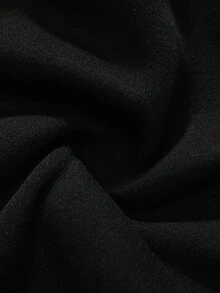 Manfinity EMRG Men Zip Up Drawstring Thermal Lined Hoodie Without Tee, Plain, Long Sleeve, Zipper Hoodie, Casual, Boyfriend Gift, Fall/Winter - Black - View 6