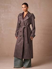 Lumalex Mùa Thu Đông, Phong cách thường ngày, Thanh lịch, Tiệc tùng, Tiệc chiêu đãi, Kín đáo, Sang trọng, Lấp lánh, Tiệc lễ hội, Kỳ nghỉ, Nóng bỏng, Ngoài trời, Nhiều lớp, Mùa cưới, Tiệc chiêu đãi, Lễ trưởng thành, Áo khoác nữ dáng suông, Chất liệu giả da lộn, Dáng rộng, Thắt eo, Áo khoác dáng dài, Áo khoác nữ mùa Thu Đông, Áo khoác ngoài, Sang trọng, Dự tiệc prom, ID, Al-Adha, Tiệc Al-Adha, Năm mới - Cà phê nâu - Xem 5