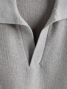 Chillumni Gilet casual in maglia a tinta unita con colletto alla coreana, ampio e versatile, adatto per l'autunno, da uomo