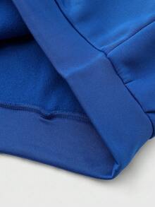 ROMWE MEN Goth Herren Skelett- und Spruch-Grafik Reißverschluss-Ziehbeutel Thermo-Kapuzenjacke für Halloween, Schule