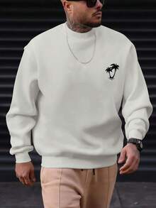 EURMUSE Áo khoác mùa đông cổ cao chất lượng cao cho nam - màu đen - Xem 7