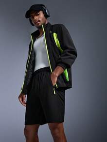 DRIFTMERE Men Zip Pocket Side Shorts Spring To Summer - Black - View 8