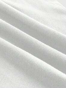 Batman X ROMWE Logo Pattern Casual Street Style Cropped Cami Top - White - View 4