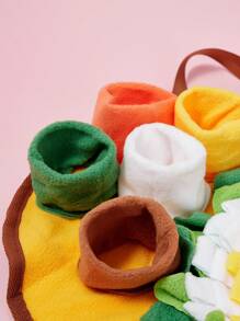 PETSIN 花型寵物鼻子訓練墊，緩慢餵食墊，適用於小型和中型犬種，訓練聞味技巧