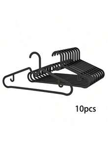 SHEIN Móc treo quần áo bằng nhựa, Giá treo quần áo chống trượt đơn giản, Dây phơi quần áo không để lại vết, Móc treo quần áo ban công dày dặn có móc, Màu đen - màu đen - Xem 9