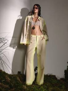 MUSERA 低腰阔腿酸洗牛仔裤，秋季可爱乡村西部风，适合夜间外出、返校、休闲街头风、冬季派对、春夏穿着。 - 彩色 - 查看 5