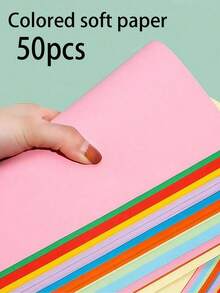 SHEIN 20/100 PCS Kertas Karton Tebal Berwarna A4 / Kertas Berwarna Tebal untuk Memotong Kertas, Koleksi Kertas Bertumpuk A4, Bahan Kertas Buatan Tangan, Kartu Ucapan Seni, Koran Tulisan Tangan - MultiWarna - View 12