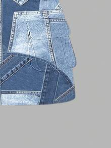 SHEIN ChillGRL 2 件套年轻女孩休闲时尚心形图案圆领运动衫和工装裙套装，适合秋冬春季 - 彩色 - 查看 5