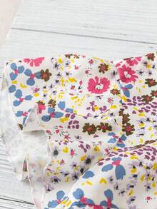 EMERY ROSE Áo cánh họa tiết hoa nhỏ xinh xắn dành cho nữ, dáng ôm vừa vặn, đi nghỉ, đi làm, có tay bèo nhún - Nhiều màu - Xem 4