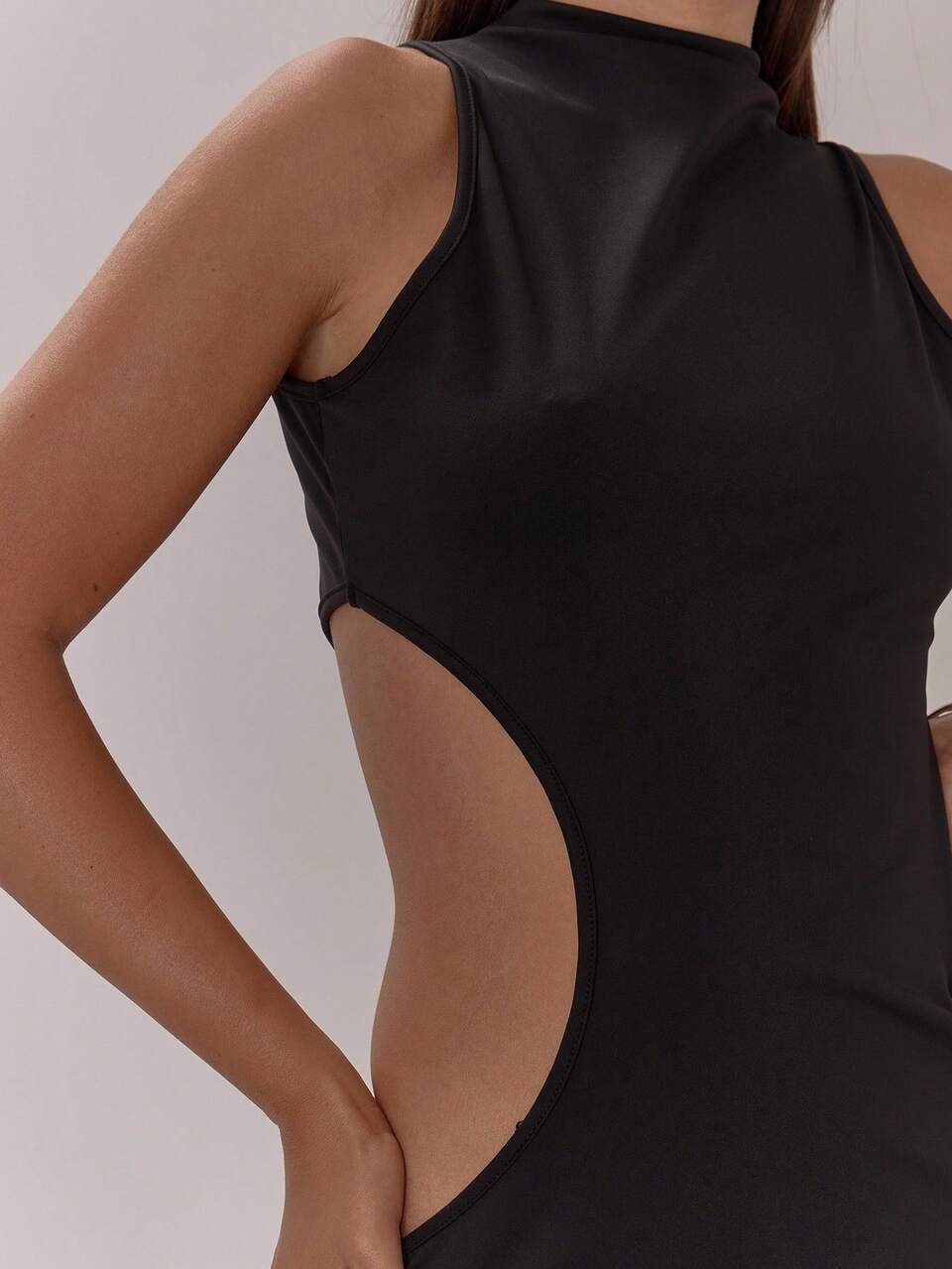 Black Summer Seksi Chic Night Out Cut Out Waist Slim Sleeveless Maxi Dress,Classy Wedding Guest Party Elegant Graduation Prom Fall Long Dress