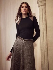 MOTF PREMIUM BELTED A-LINE SKIRT