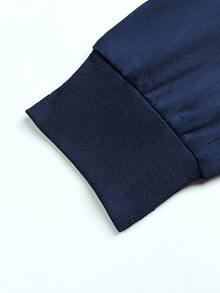 Manfinity Campus Court 宽松男式抽绳腰侧装饰抽绳慢跑运动裤