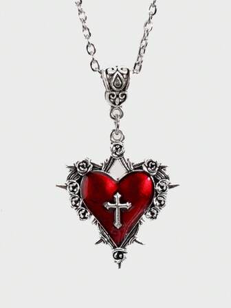 Goth Vintage Gothic Style Sword Pendant Necklace, Suitable For Daily Wear