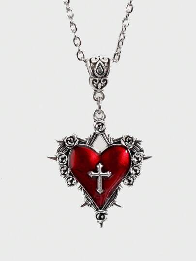 Goth Vintage Gothic Style Sword Pendant Necklace, Suitable For Daily Wear