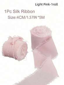 1/3/9 卷手工雪纺丝带流苏 1.5 英寸 X 5.5 码磨边丝带，适用于婚礼请柬、新娘花束、礼品包装、蝴蝶结制作、工艺品、派对装饰 - 彩色 - 查看 22