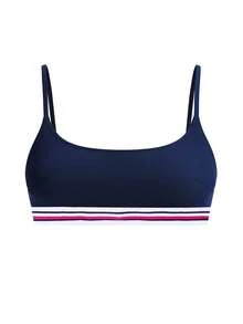 Tommy Hilfiger Tops de biquíni femininos - Azul marinho - Ver 4