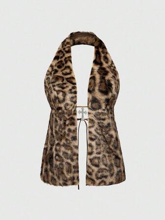 Grunge Punk Top canotta da donna stile vintage Y2K, con pendente a croce sexy, adatto per festival musicali estivi, vacanze al mare e stile da strada