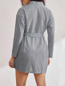Bata de maternidad de verano de moda informal y de lactancia, bata corta de maternidad para mujer, invierno - Multicolor - Ver 2