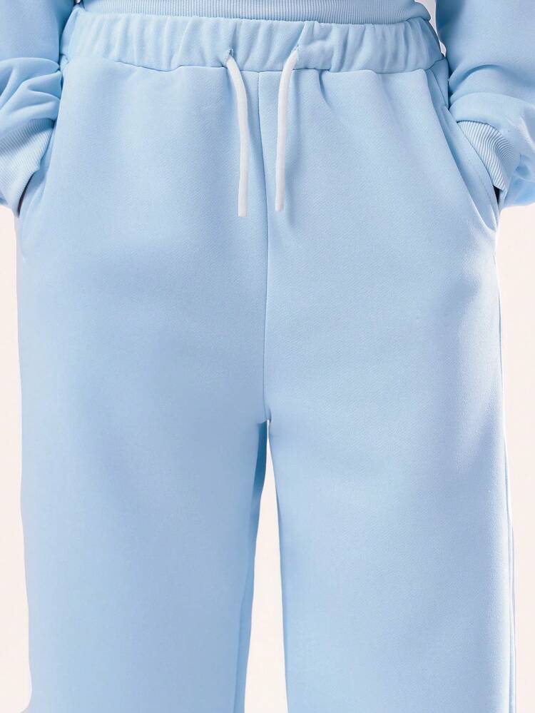 Brooklyn Globe Print Sweatshirt And Wide Leg Sweatpants Set