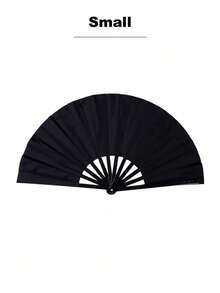 SHEIN Hand Fans, Hand Fans For Foldable, - Rave Fan - Premium Fabric Large Folding Fan Fans, Line Dancing, Chinese Martial Arts Kung Fu Fan, Tai Chi Dance Fan, Nylon-Cloth Vintage Retro Fabric Fans, Stage Performance Folding, Fan DIY Graffiti Solid Color Fan - Multicolor - View 15