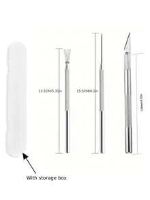 2/3/4/5Pcs Feather Wire Texture Pottery Tools Polymer Clay Modeling &Multifunctional Nail Art Seven-Needle Wire Brush Tool DIY Ceramic Brush Pottery Tools ,Nail Designs