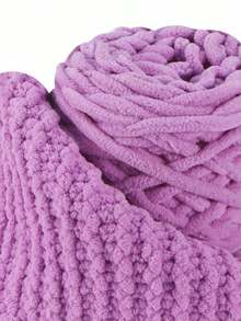 1/2/3/5 Rolls, Approx 90-100g/Pc Ice Bar Braided Single Strand Chunky Yarn For DIY Scarf, Bag, Slippers, Dolls, Blankets, Cushions, Plush Toys (Random Color)