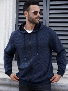 Manfinity CasualCool 秋季大码男士休闲户外连帽拉链长袖运动衫