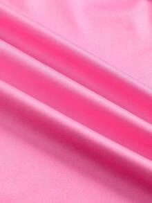 THE POWERPUFF GIRLS X SHEIN 青少年女孩时尚 Y2K 休闲夏季心形和可爱卡通花朵、泡泡、毛茛图案不对称下摆无袖上衣 - 粉色 - 查看 5