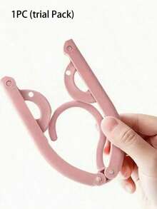 10个装旅行衣架，便携式折叠衣架，可折叠晾衣架，防滑设计，适用于零售店的晾衣架（颜色和款式随机发货） - 彩色 - 查看 11