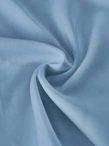 SHEIN EZwear 休闲简约浅蓝色圆领短袖短款修身T恤女款，适合夏季 - 淺藍色 - 查看 3