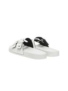 Emporio Armani Unisex Slippers White XR275XVPS13 - Biały - Zobacz 4