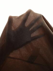 MaterniChic Pregnant Women's Fashionable & Elegant Fuzzy Patchwork Long Sleeve T-Shirt Winter Clothes Elegant  Long Sleeve Going Out Top  Chic Brown Top - Camel - View 6