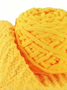 1/2/3/5 Rolls, Approx 90-100g/Pc Ice Bar Braided Single Strand Chunky Yarn For DIY Scarf, Bag, Slippers, Dolls, Blankets, Cushions, Plush Toys (Random Color)