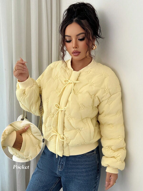 Elenzga Chaqueta casual de mujer de unicolor, de invierno